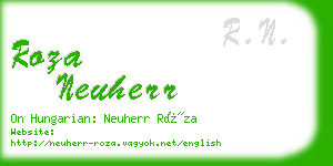 roza neuherr business card